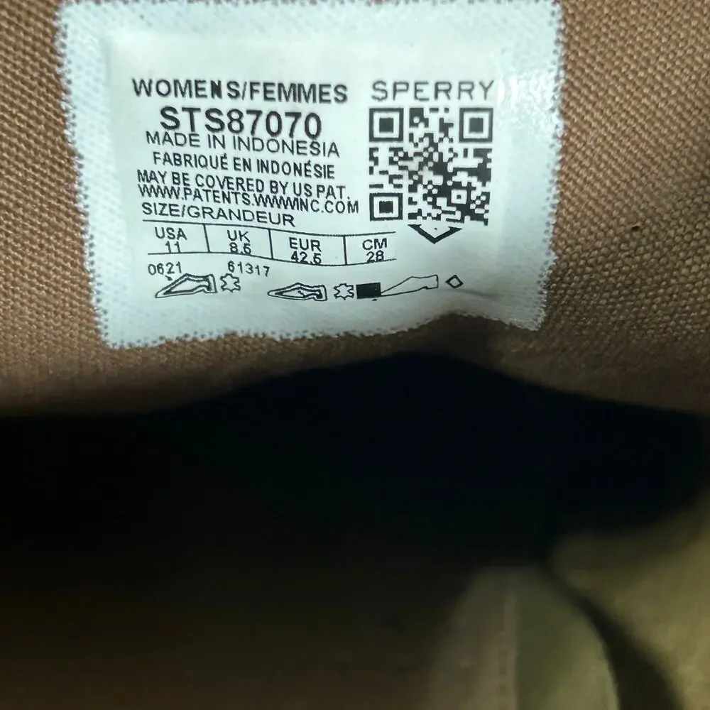 Sperry X Rebecca Minkoff Boots Gum Crepe Sole Wallabee Style Moccasin Size 11
